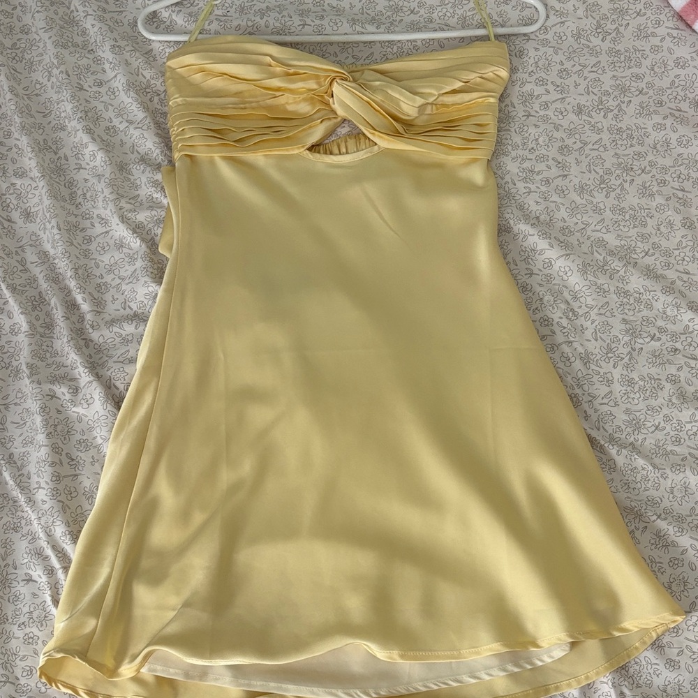 Strapless satin Mini Dress - island Gypsy